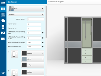 Ivenza w-Slide configurator